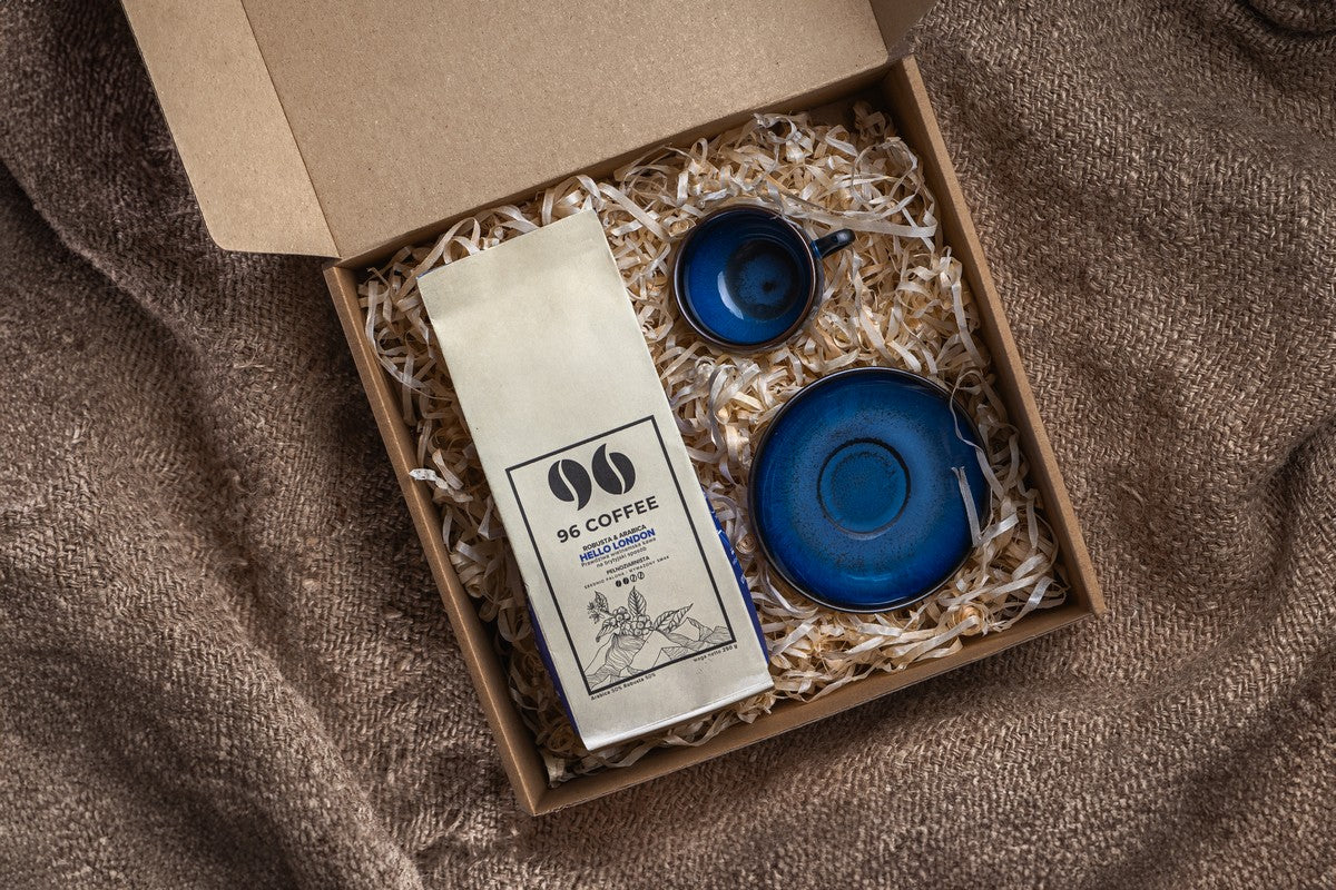 Set of Coffee Beans (250g) with a Cup of Espresso