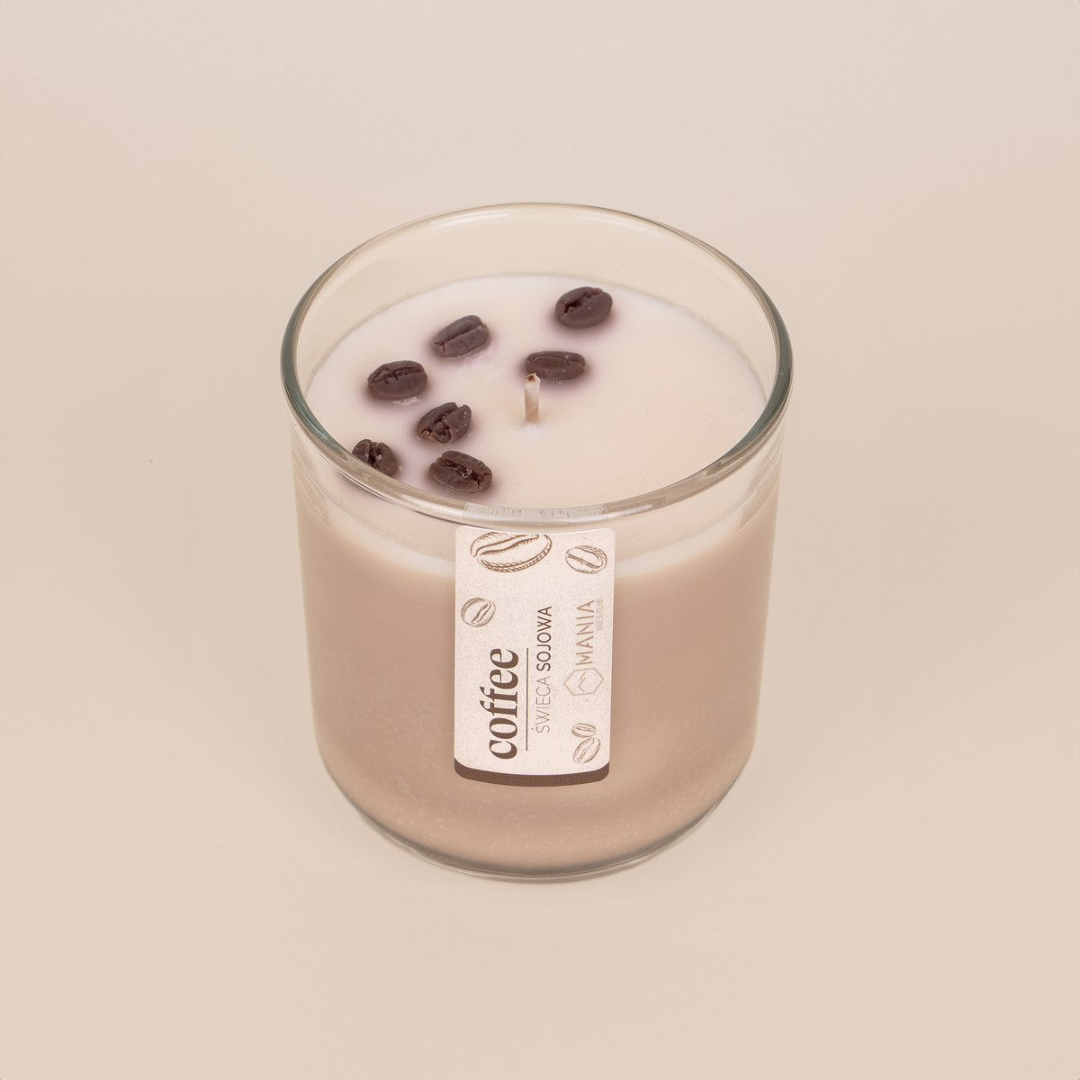 Zestaw prezentowy kawa & świeca sojowa (Latte)