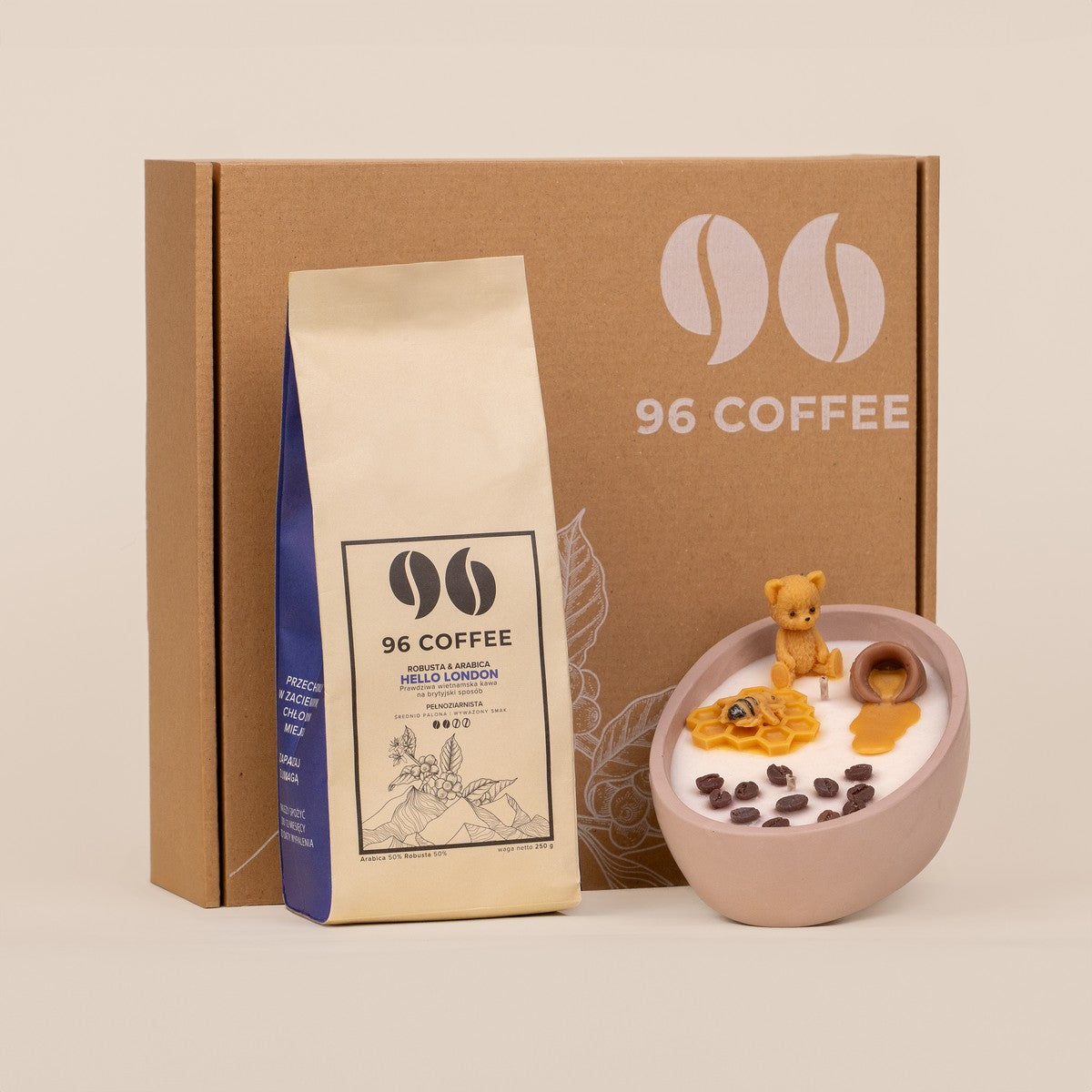 Coffee & Soy Candle Gift Set (Honey)