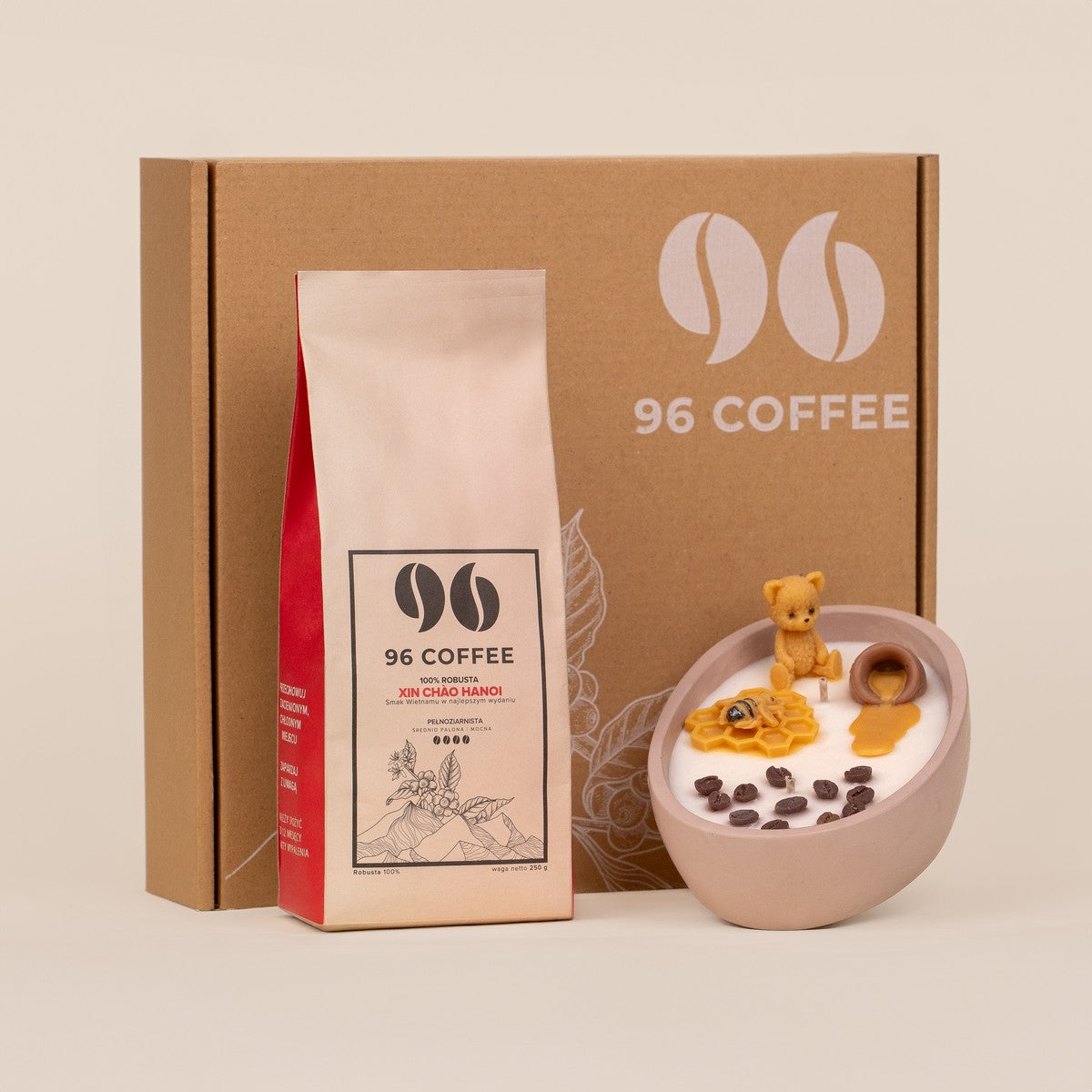 Coffee & Soy Candle Gift Set (Honey)