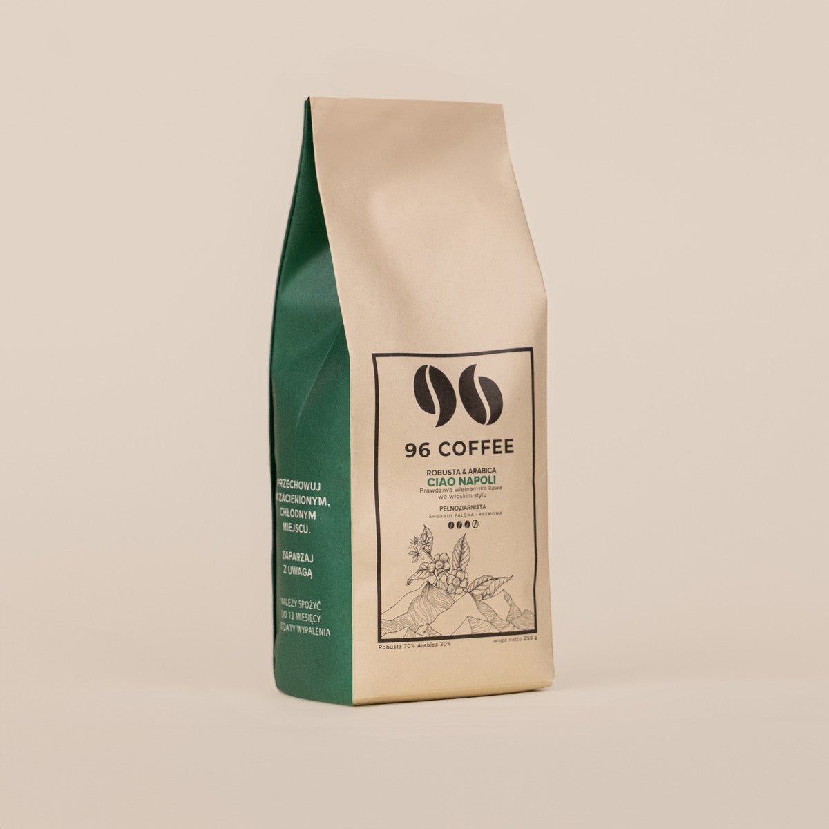Zestaw prezentowy kawa & świeca sojowa (Latte)