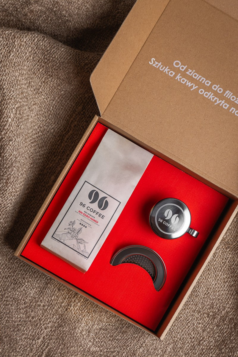 Zestaw: Kawa Robusta Specialty (250g) i Zaparzacz Phin