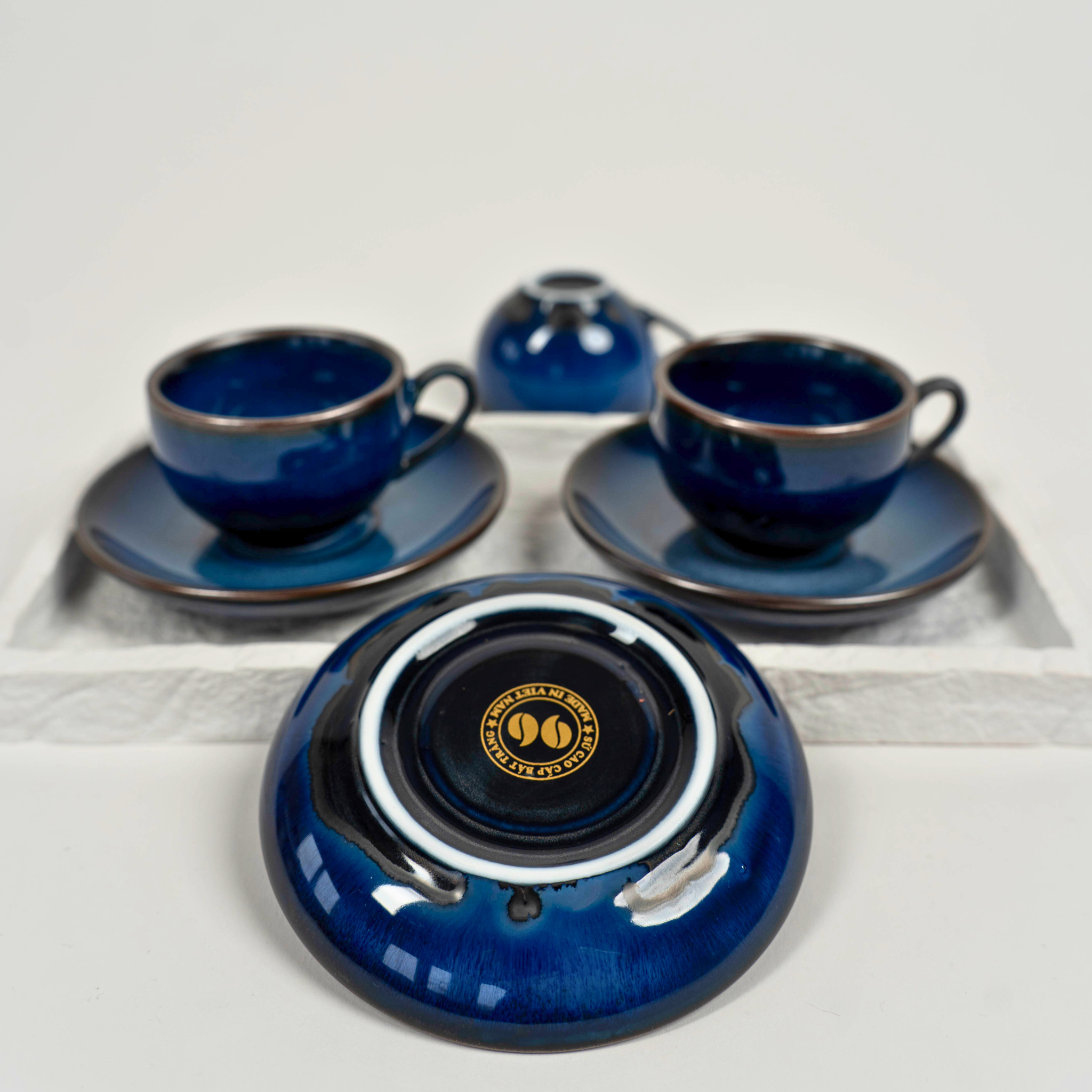 Handmade Porcelain Expresso Set (Cup & Saucer)