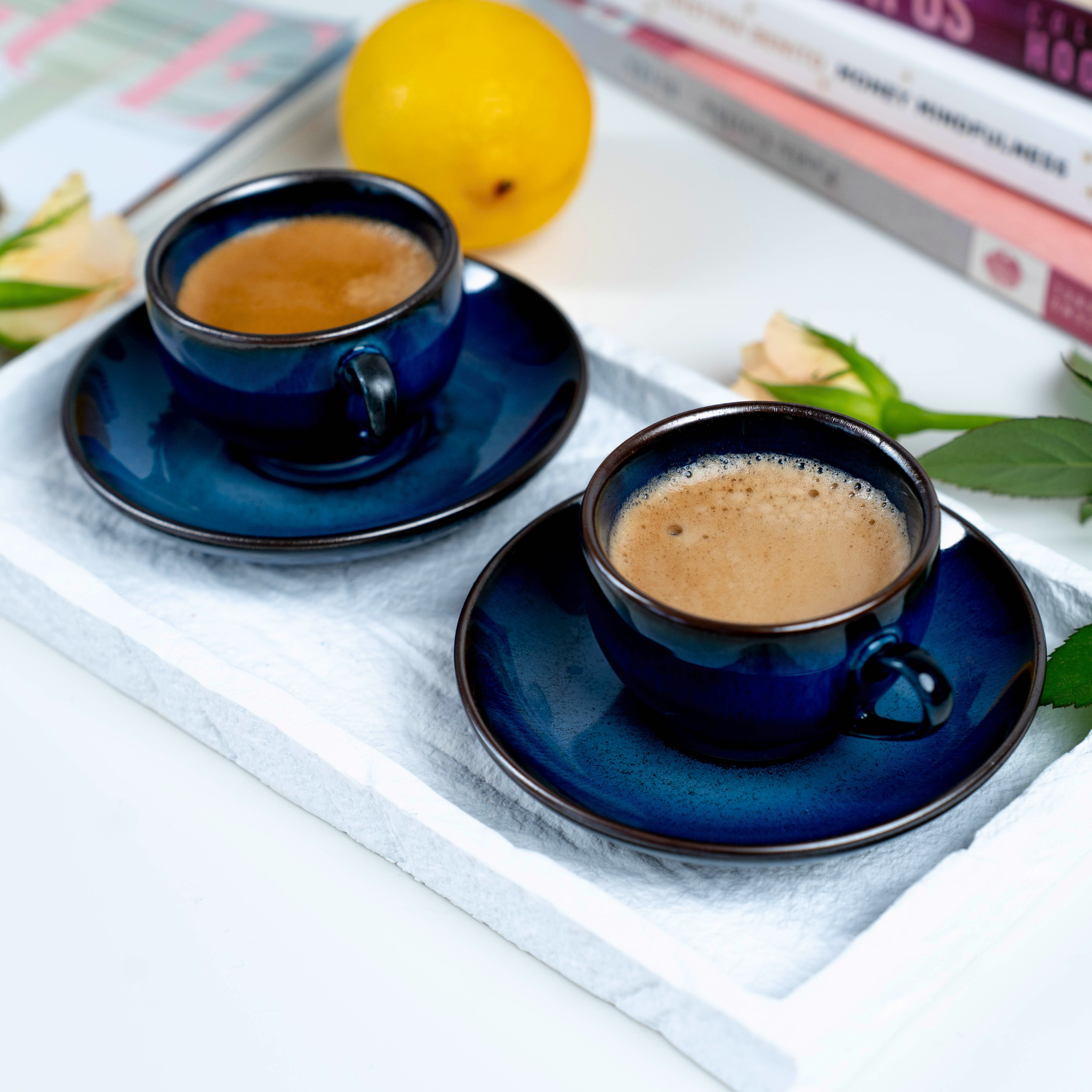 Handmade Porcelain Expresso Set (Cup & Saucer)