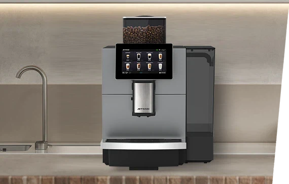 Jetinno JL31 coffee espresso machine by 96 Company, sleek kitchen appliance with stainless steel finish and modern design.